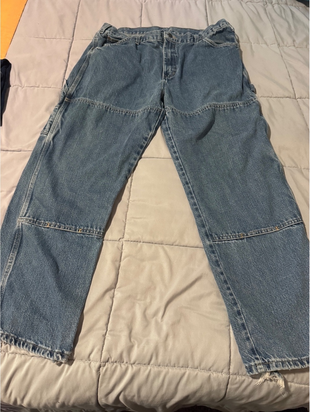 Dickies Carpenter Jeans Distressed Light Wash Workwear Skater Y2K Baggy Denim
